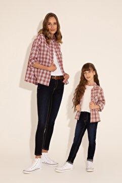 U.S. Polo Assn. Kız Çocuk Pembe Uzun Kollu Gömlek 50280035-VR041