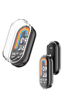 İncisoft Xiaomi Mi Band 8 / Mi Band 9 Uyumlu Kasa Ve Ekran Koruyucu 360 Tam Koruma Kılıf Kapak