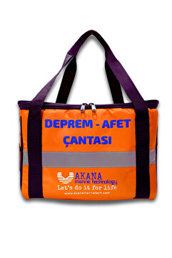 AKANA Deprem-Afet Çantası Tek Özel Gıda Ve Su Içeren 5 Kişilik Set