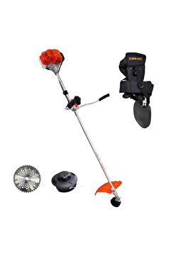 Orac CG650PRO Motorlu Tırpan Yan Tip 3.5Hp 62cc – Askılık + Misina Başlık + Elmas Daire Testere