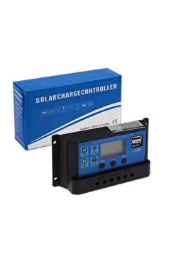 ZAUSS 20a Dijital Solar Şarj Akü Kontrol Paneli Güneş Enerjisi 2 Usb