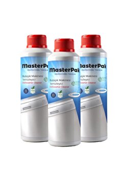 MASTERPAK Bulaşık Makinesi Temizleme Sıvısı 3 ADET A Kalite Pratik Kullanım