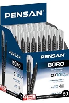 Pensan Tükenmez Kalem Büro 1.0 MM Siyah 50 Li 2270