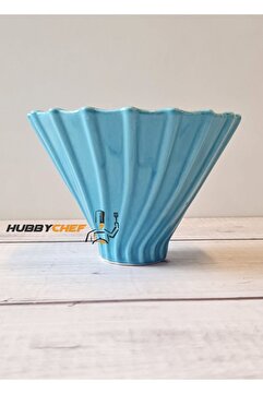 HUBBYCHEF Dripper V60 02 Seramik Kahve Demleme Ekipmanı