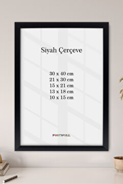 postifull Siyah Poster Çerçevesi, Siyah Çerçeve, Fotoğraf ve Duvar Çerçevesi, Salon, Mutfak, Ofis Çerçevesi