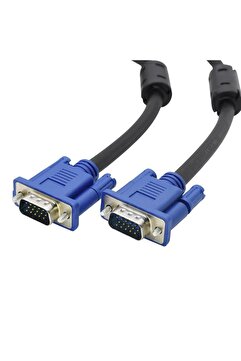 Platoon VGA Kablosu Lcd Ekran Monitör Projeksiyon Bağlantı Kablosu - Çift Filtreli - 1.5 Metre
