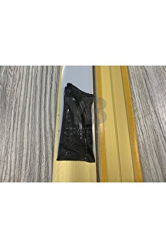 YB YAPI Alüminyum Sarı Eşik Profili/kapı Altı Parke Profili Kapı Altı Çıtası\parke Çıtası 85 Cm