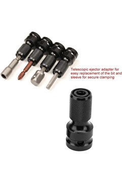 Depolife Torklu Somun Sıkma Bijon Sökme Darbeli Matkap için Bits Adaptörü 1 adet Yaylı Ağır hizmet Mandreni