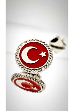 YÖRÜK TASARIM Türk Bayrağı Mineli Fasetli Rozet