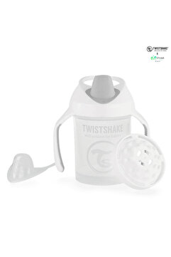 Twistshake Beyaz Mini Alıştırma Bardağı (4+ Ay) (230 ml)