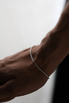 Ricco Jewellery 925 Ayar Gümüş Old Money Burma Halat Bileklik