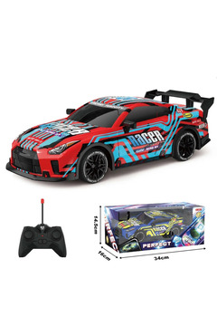 Boratila Toys 1:18 Işıklı Demolu Full Fonksiyon Uzaktan Kumandalı KIRMIZI Yarış Arabası
