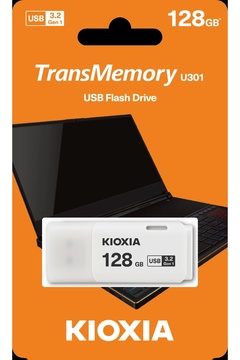 Kioxia 128GB USB3.2 GEN1 BEYAZ USB BELLEK LU301W128GG4