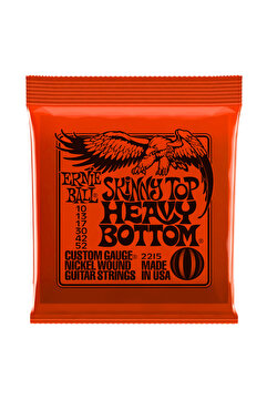 Ernie Ball P02215 Skinny Top Heavy Bottom Nickel 10-52 Elektro Gitar Teli