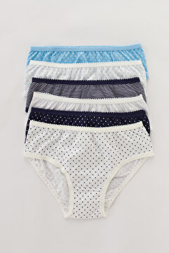 Penti Kız Çocuk Blue Type 6lı Slip Külot