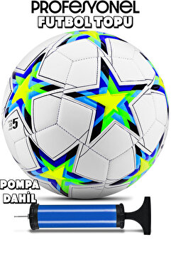 Telvesse Orijinal Futbol Topu Wind Şişirme Pompalı Sert Zemin Halı Saha Futbol Topu Mor Hibrit No:5