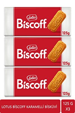 Lotus Biscoff Karamelize Bisküvi 125 GR X3