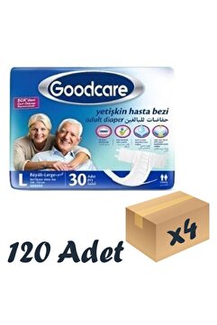 Goodcare Bel Bantlı Yetişkin Hasta Bezi Large 30'lu 4 Paket 120 Adet
