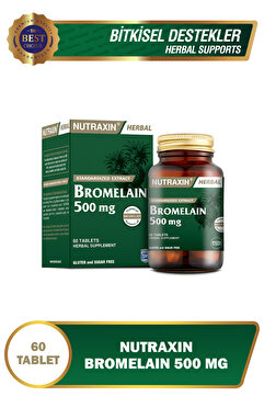Nutraxin Bromelain 500 Mg Takviye Edici Gıda 60 Tablet