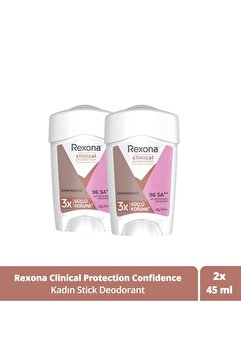Rexona Clinical Protection Kadın Stick Deodorant Confidence 3x Güçlü Koruma 45 ml x2