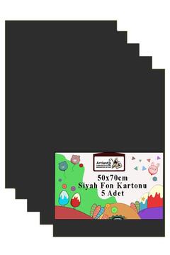 Artlantis Fon Kartonu 50x70 cm 120 gr 5 Adet 50*70 cm Renkli Fon Kartonu Kağıdı 120 Gr Okul Sınıf Etkinlik Kre