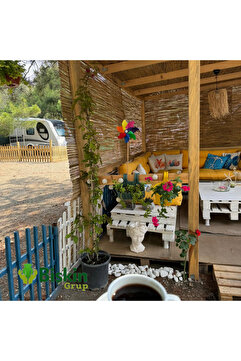 BİŞKİN 80 CM X 2 Metre Bamvu Kamış Hasır Çit,  Misina İpli Bahçe Ve Balkon Dekorasyonu, Gölgelik Reedfence