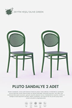 Daim Plastik PLUTO LÜX CAFE &  RESTAURANT  SANDALYESİ 2 Li Set