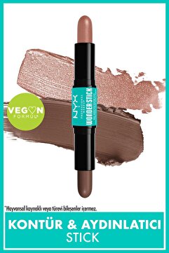 NYX Professional Makeup Wonder Stick Çift Taraflı Krem Kontür & Aydınlatıcı Stick - Light Medium