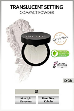 Note Cosmetics Translucent Setting Powder Makyaj Sabitleyici Toz Pudra - Transparan