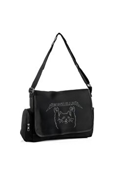 DEEFWEAR Kedi Postacı Çanta/ Bag Ayarlanbilir Kemer ve Fermurlı Cepler