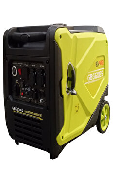 GenPower Gbg 60 Ies Model 6 Kva Benzinli,marşlı,kabinli,tekerlekli,monofaze (220 VOLT) Inverter Jeneratör