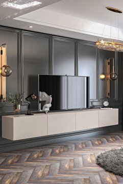 Givayo Mobilya Milan Tv Ünitesi Duvara Monte - Ayaklı Kullanım 240 Cm