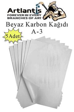 Artlantis Karbon Kağıdı A3 5 Adet 29,7x42 cm Renkli Karbon Kağıdı Kopya Kağıdı Transfer Kağıdı