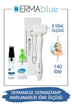 Dr.Pen Dermablue Ayarlanabilir Dermastamp Titanyum 140 Iğneli Derma Stamp