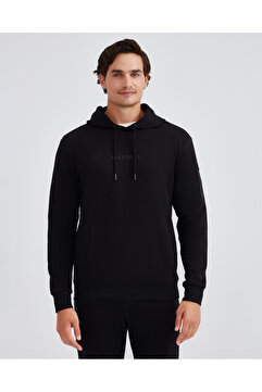 Skechers M 2Xİ-Lock Arm Zipped Hoodie Erkek Siyah Sweatshirt S221022-001