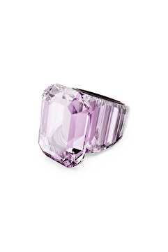 Swarovski Lucent Kokteyl Yüzüğü, Sekizgen kesim, Pembe