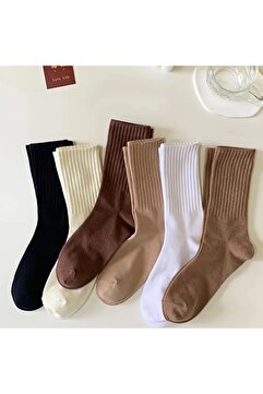 Çorap Bakkalı 4 Çift Ekonomik Unisex Karışık Renk Tenis Çorap Seti