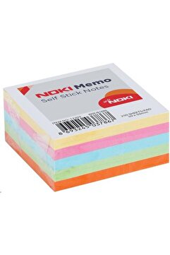 Noki 50*50 Yapışkanlı Mini Not Kağıdı Pastel Renk 250 Li