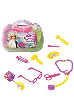 Barbie Oyuncak Doktor Çantası Seti - Doktorculuk Doktor Malzemeleri-steteskop,şırınga,gözlük