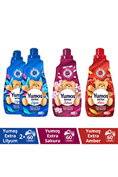 Yumoş Yumuşatıcı 1440 ml Sakura X1 Yumuşatıcı Lilyum X2 Yumuşatıcı Amber X1