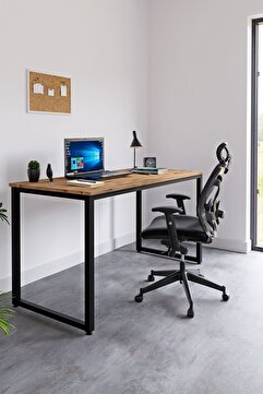 Ceramical MS1 Metal Ayaklı Çalışma Masası - 140cm - Çam
