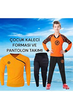 Gök Sports Çocuk Kaleci Sünger Destekli Kaleci Forması Kaleci Pantolonu Takımı