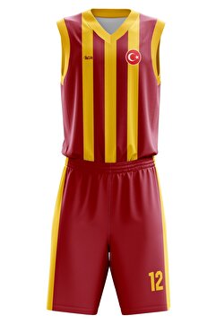 ACR Giyim Tekstil Forma Baskı Basketbol Forması Çubuklu Model Kişiye Özel Basketbol Forması Alt Üst Takım Hediyelik Forma