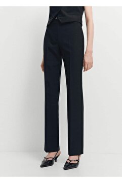 MANGO Yünlü takım elbise pantolonu