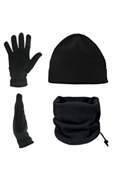 özmertaskerimalzeme - Polar Bere Boyunluk Ve Polar Eldiven - 3'lü Set