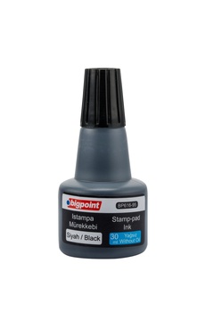 Bigpoint | Istampa Mürekkebi, Kaşe Ve Istampa Ile Uyumlu - Yağsız Ve Kalıcı Mürekkep, Siyah, 30 ml
