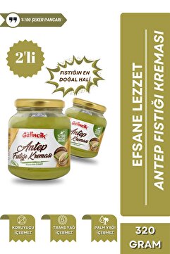 Gelincik 2'li Set Kahvaltılık Sürülebilir Katkısız 320gr Özel Üretim Antep Fıstığı Kreması Dubai Çikolası