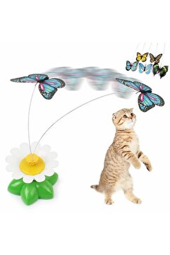 Ars Shopping Kelebek Şeklinde Hareketli Dönen Pilli Kedi Oyuncağı Glrshop