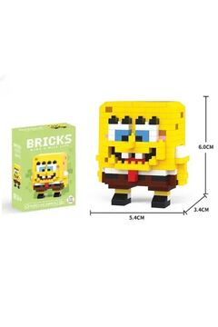 Bricks make a wise life Sünger Bob 3d Yapboz Puzzle Hediye