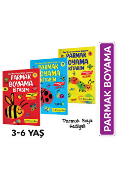 yükselen zeka Parmak Boyama Kitabım Seti 3-6 Yaş